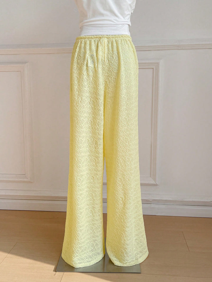 Pantaloni SHEIN, galben