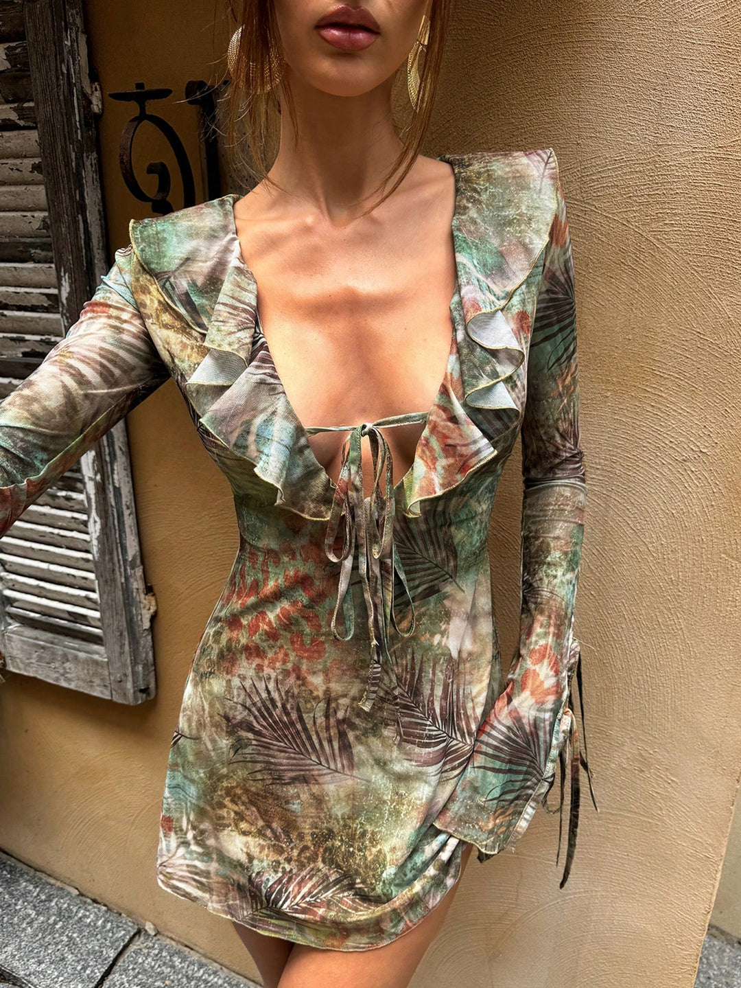 Rochie mini SHEIN, verde