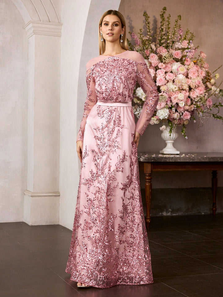 Rochie de ocazie SHEIN, roz