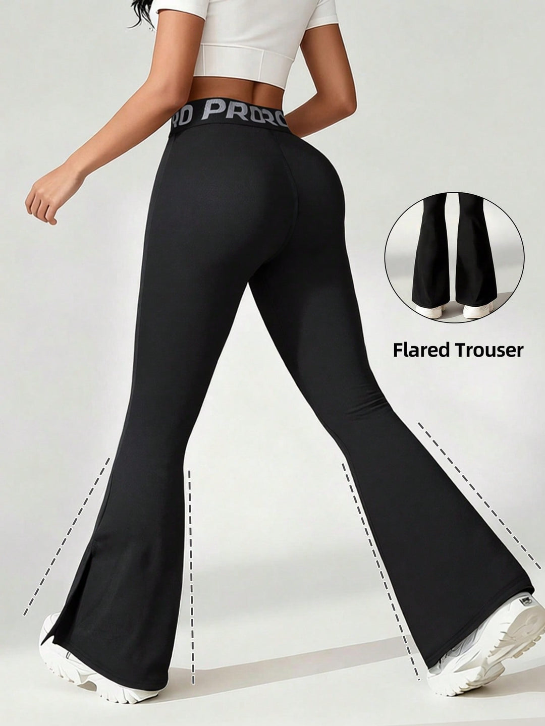 Pantaloni SHEIN, negru