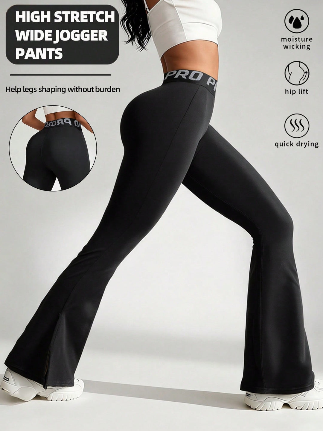 Pantaloni SHEIN, negru