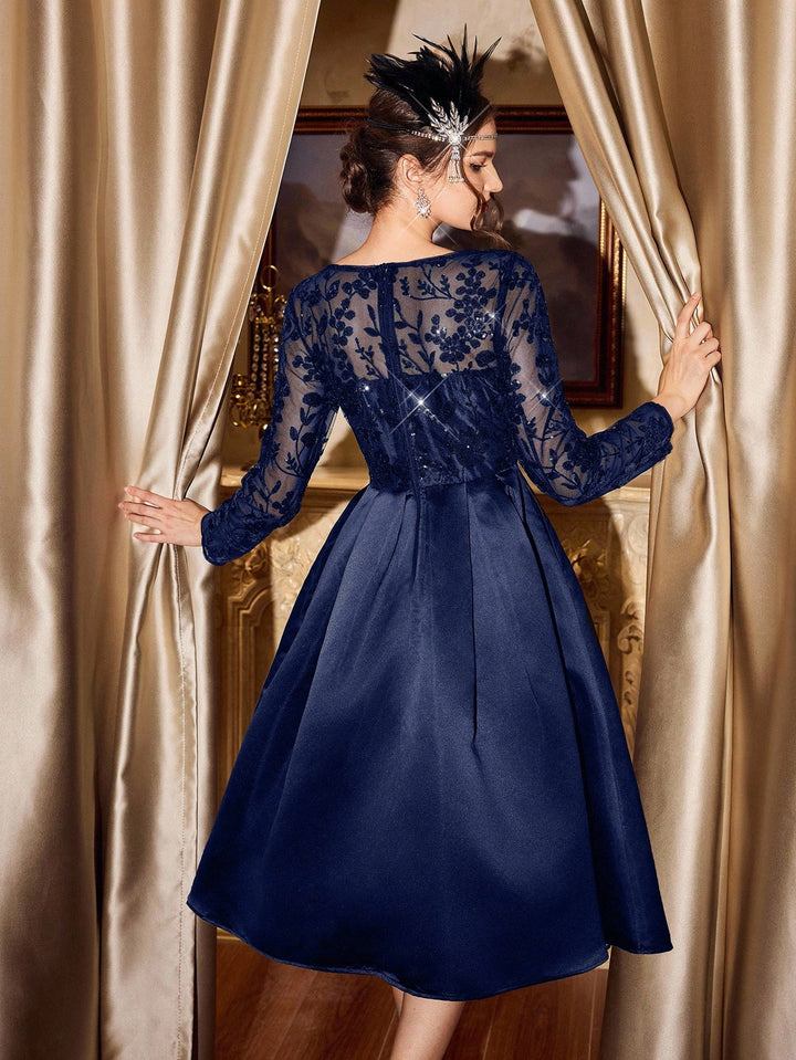 Rochie midi SHEIN, albastru