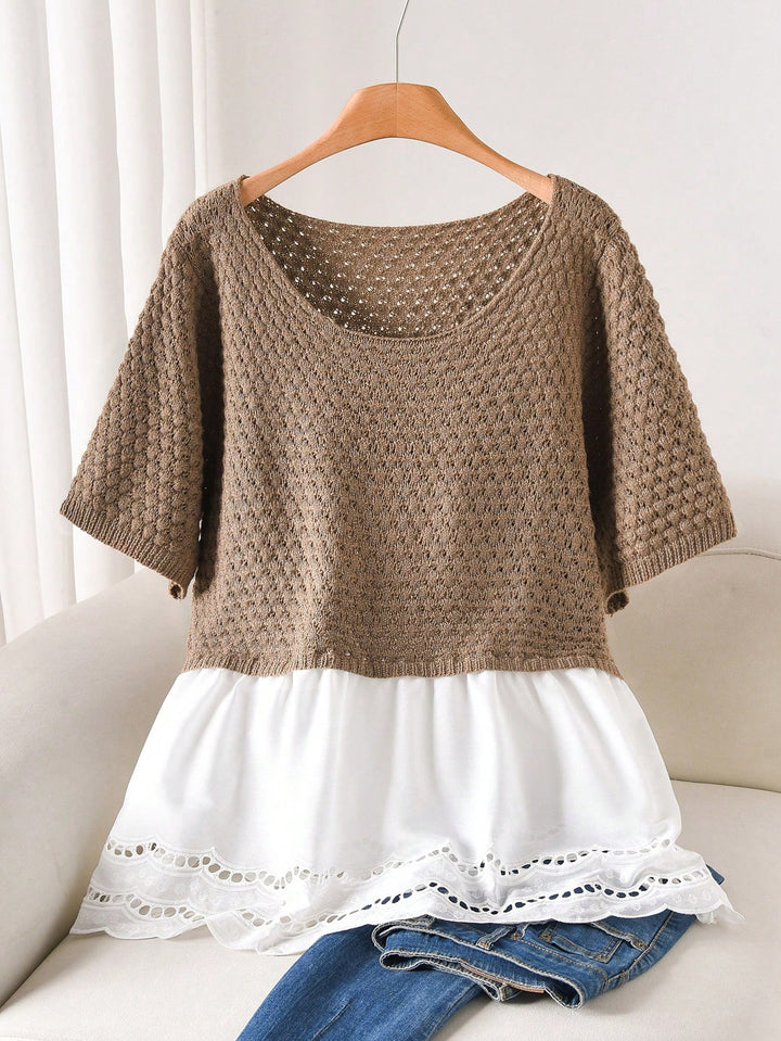 Pulover SHEIN, maro