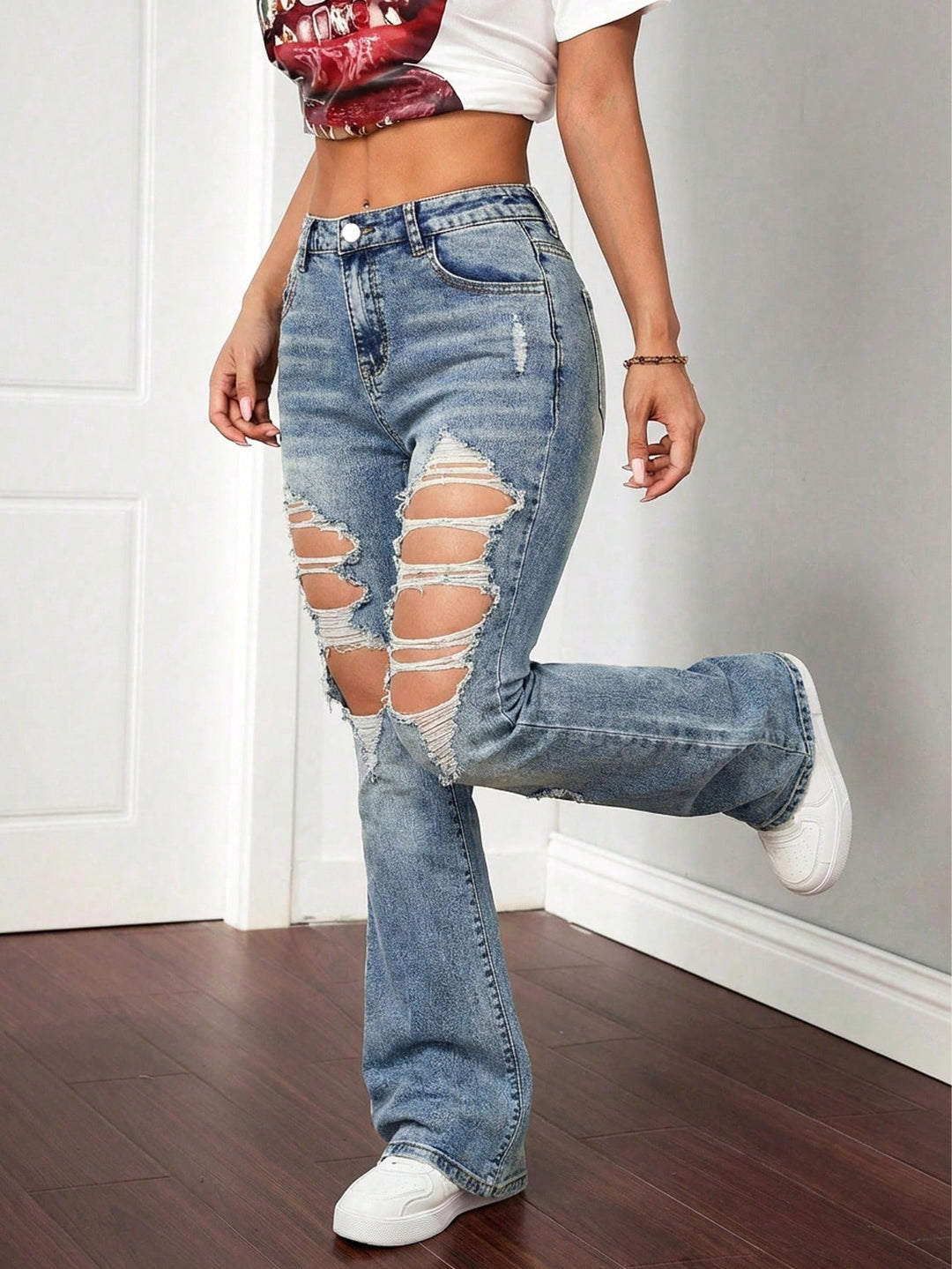 Jeans SHEIN, albastru