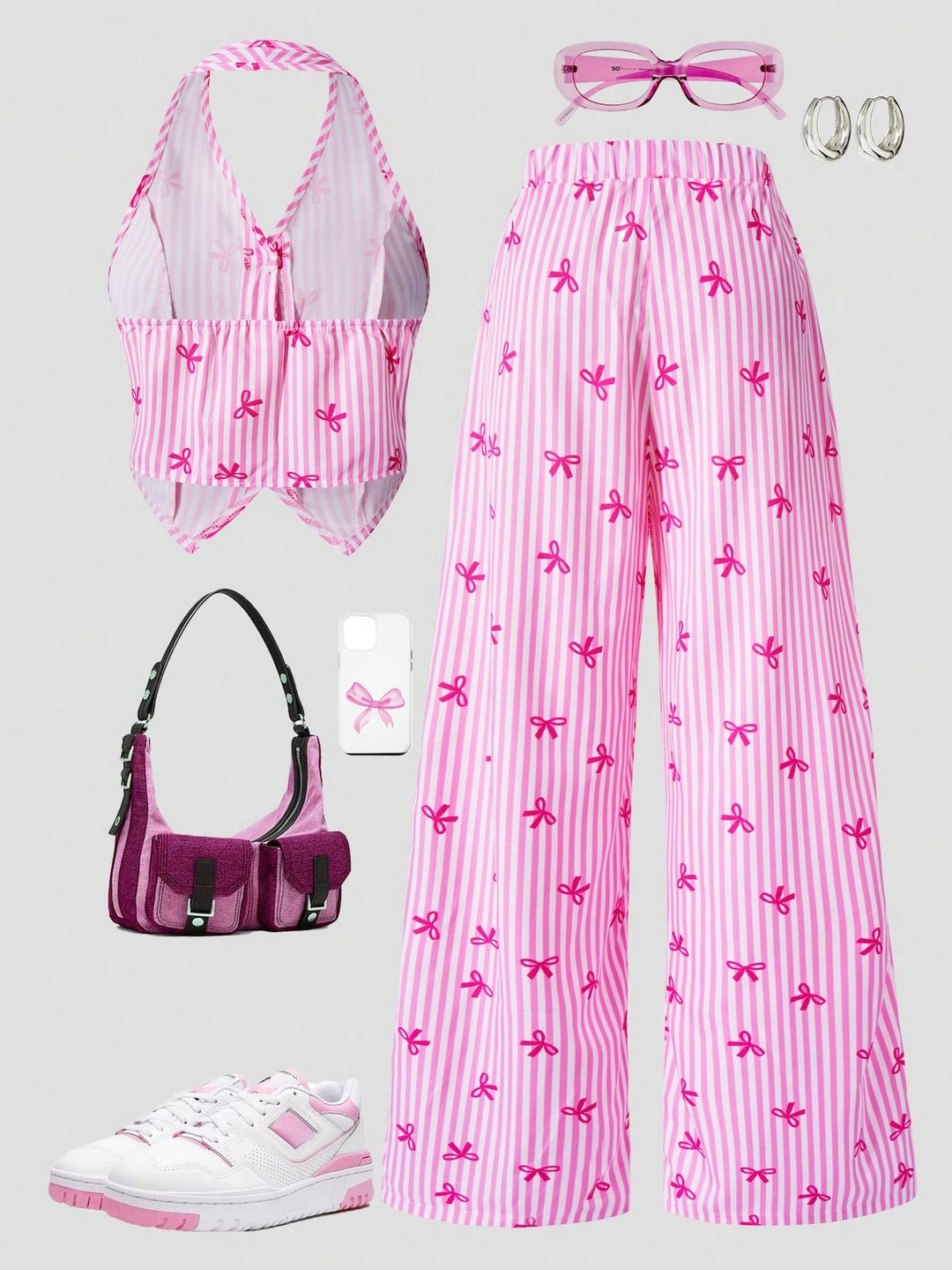 Set de haine SHEIN, roz