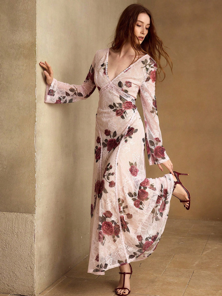 Rochie maxi SHEIN, mix culori