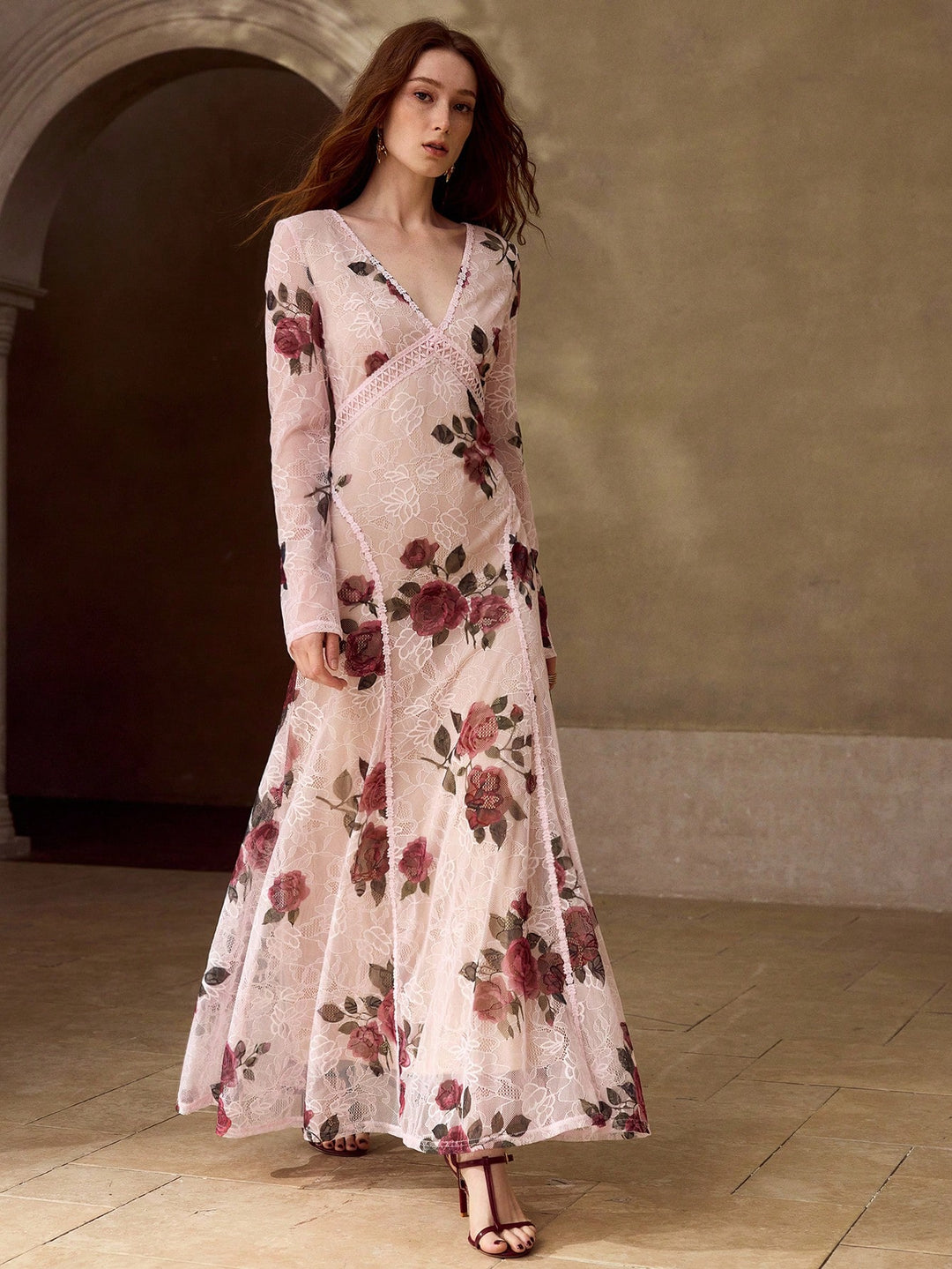 Rochie maxi SHEIN, mix culori