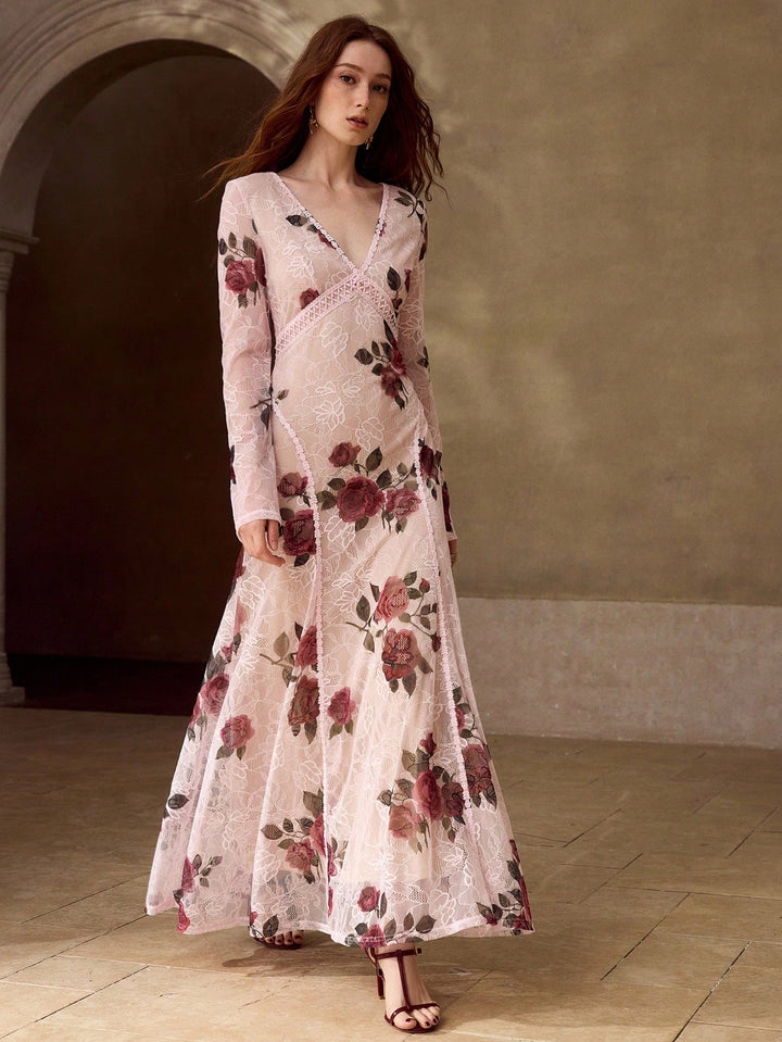 Rochie maxi SHEIN, mix culori