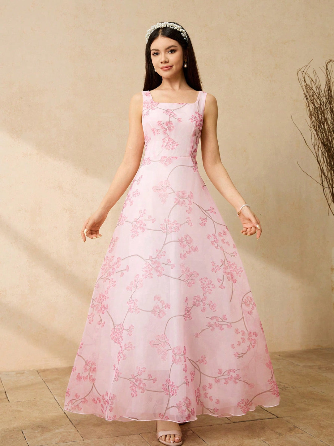 Rochie maxi SHEIN, roz