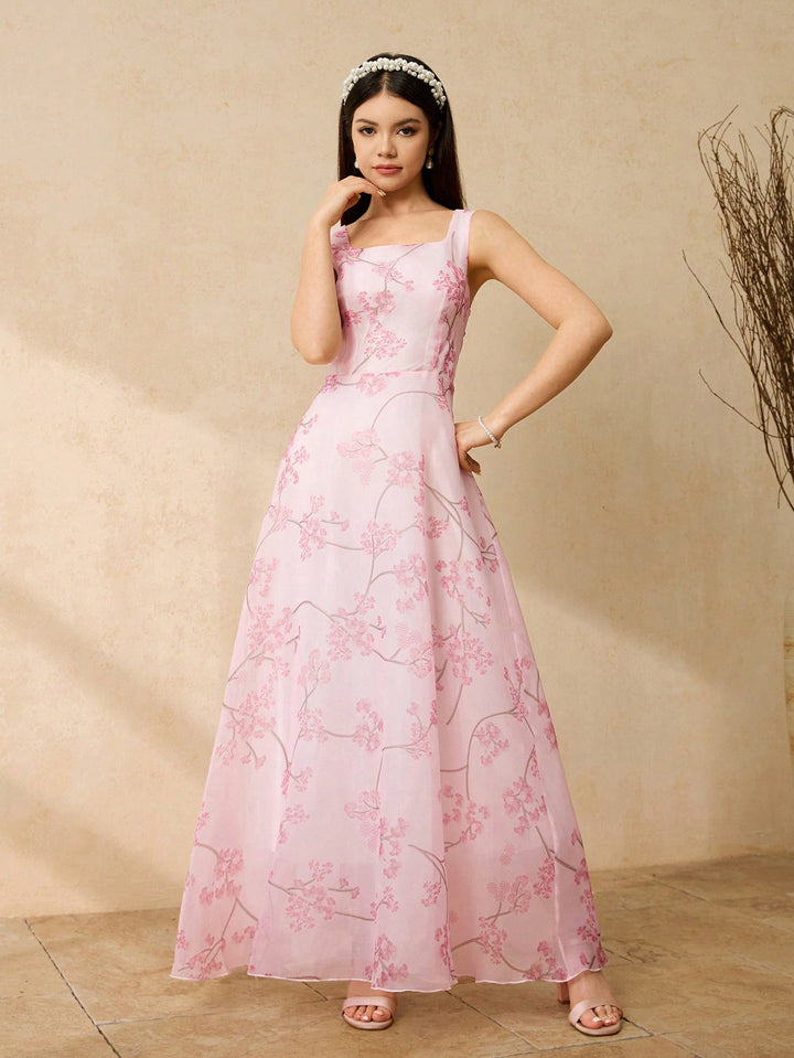 Rochie maxi SHEIN, roz