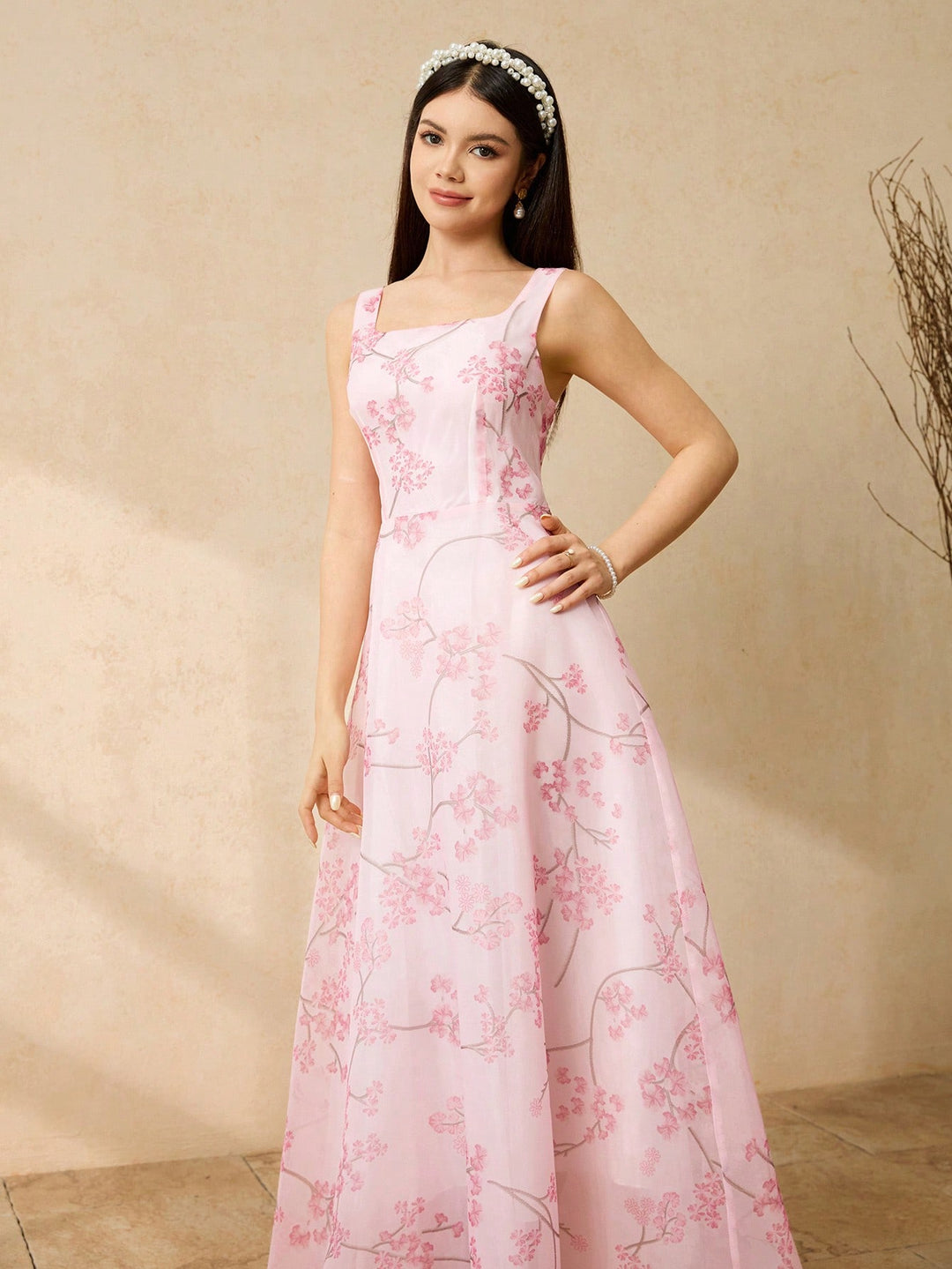 Rochie maxi SHEIN, roz