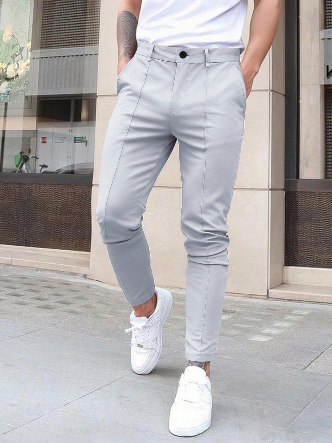 Pantaloni SHEIN, gri