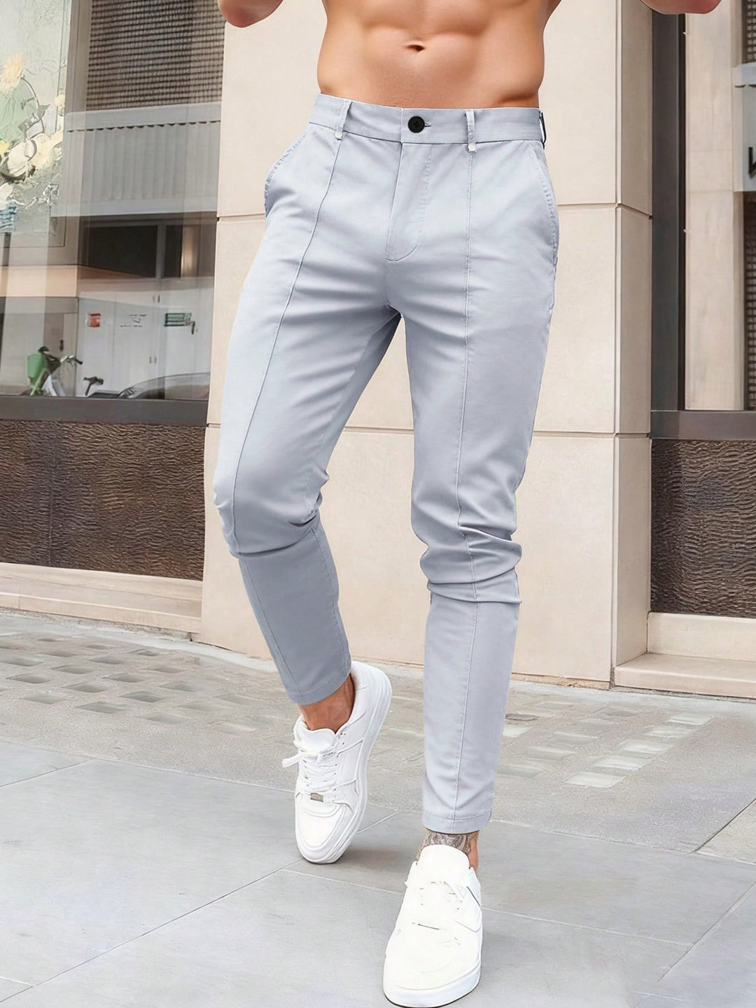 Pantaloni SHEIN, gri