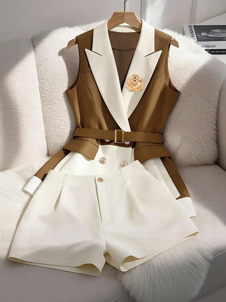 Costum SHEIN, mix culori