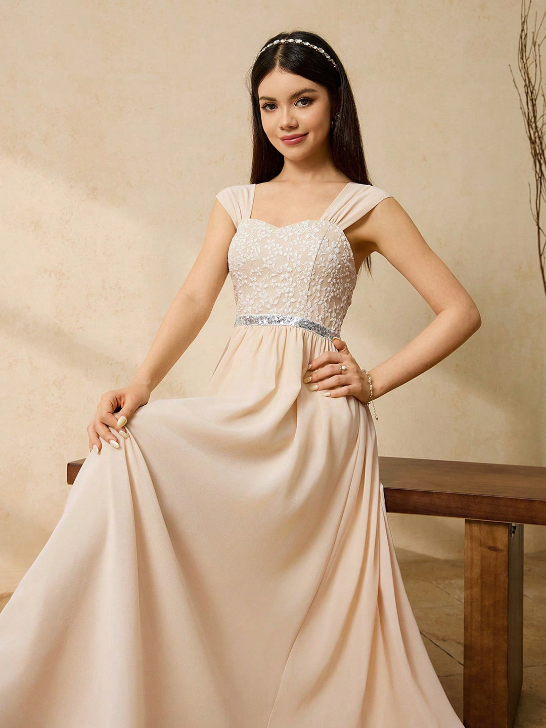 Rochie SHEIN, bej