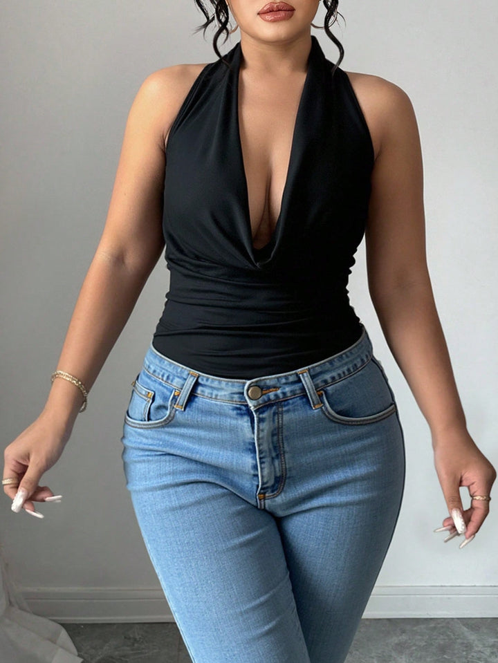 Top SHEIN, negru