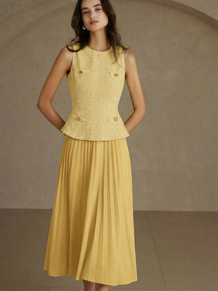 Rochie maxi SHEIN, galben