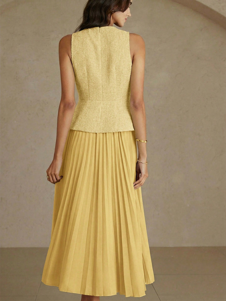 Rochie maxi SHEIN, galben