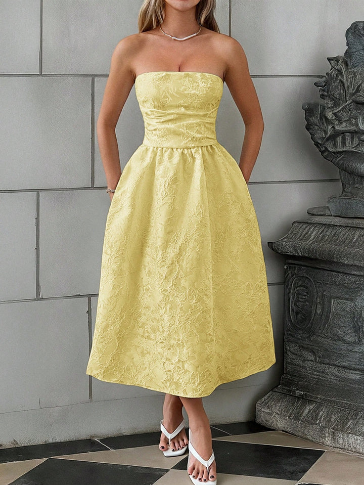 Rochie midi SHEIN, galben