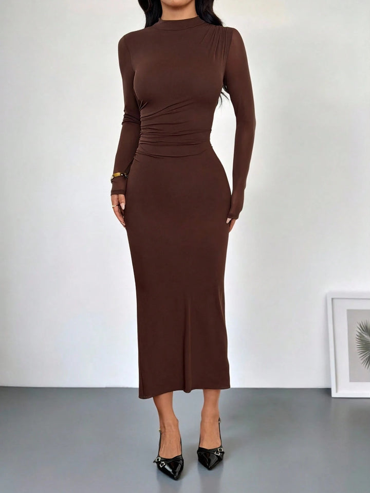 Rochie maxi SHEIN, maro