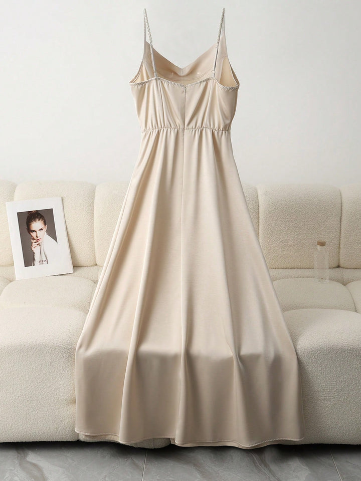 Rochie maxi SHEIN, bej