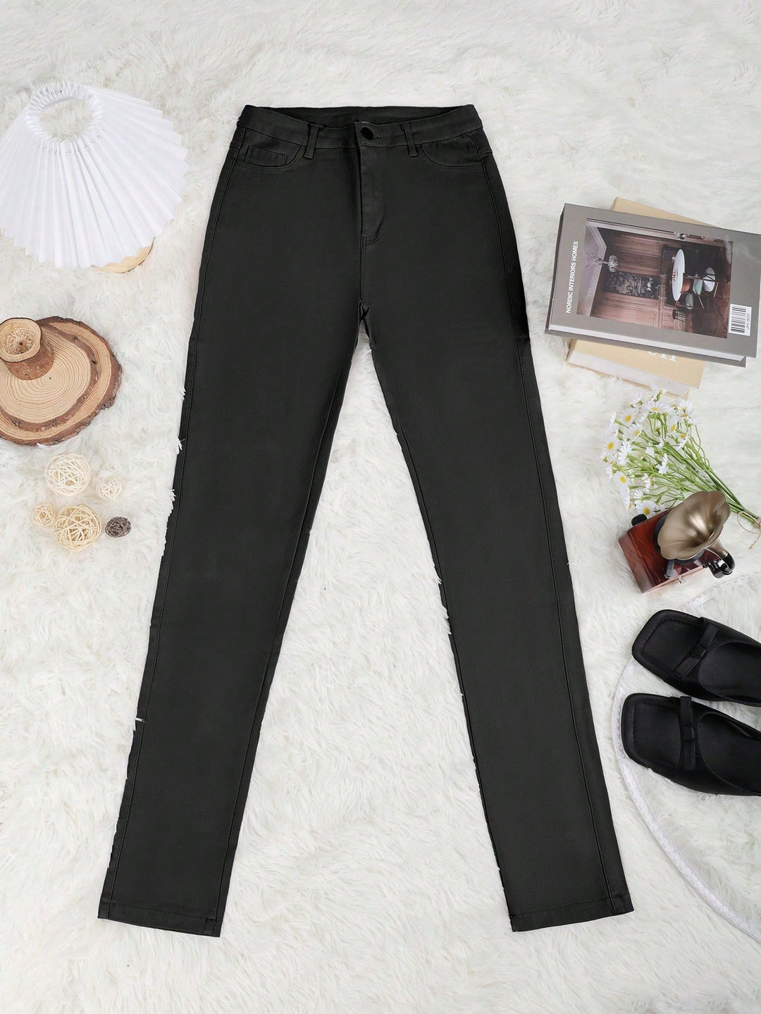 Pantaloni SHEIN, negru