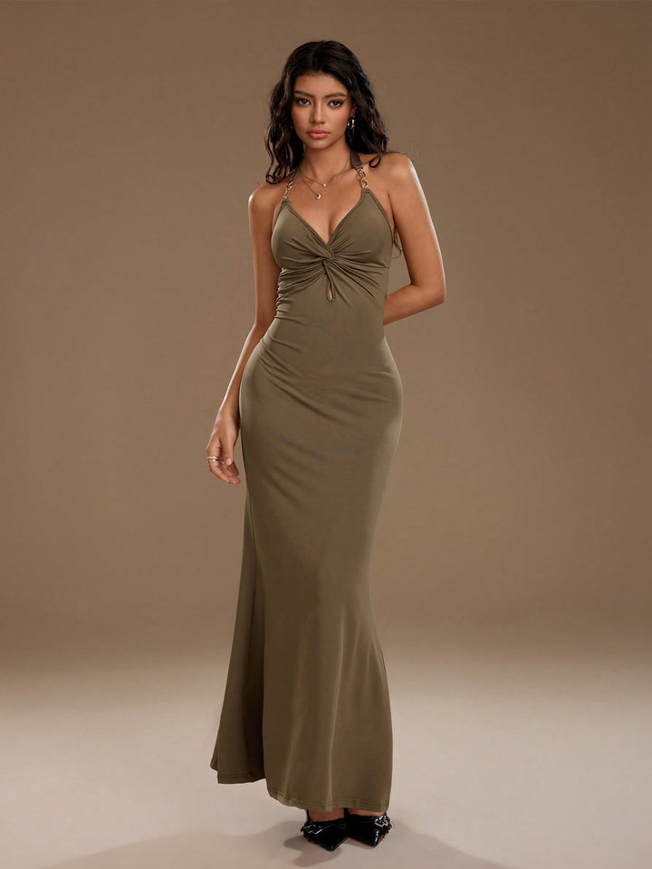 Rochie maxi SHEIN, maro