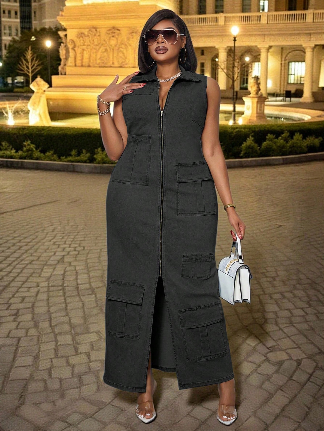 Rochie SHEIN, gri