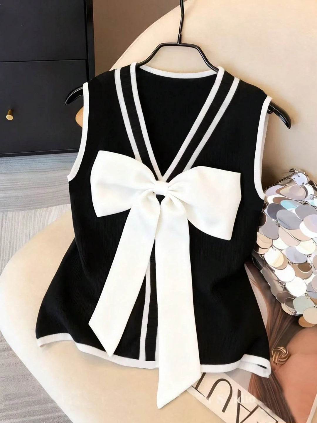 Top SHEIN, negru