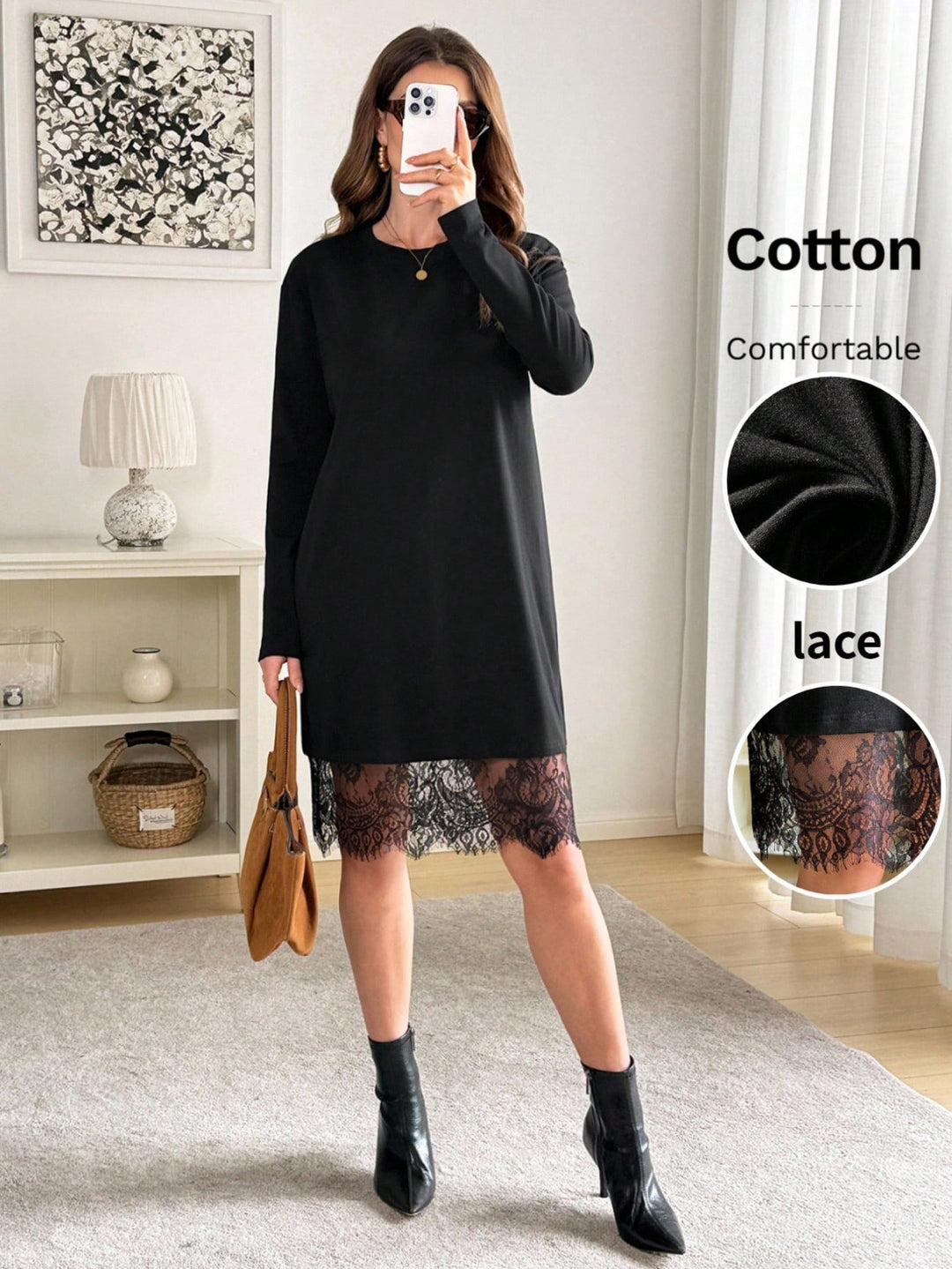 Rochie scurtă SHEIN, negru