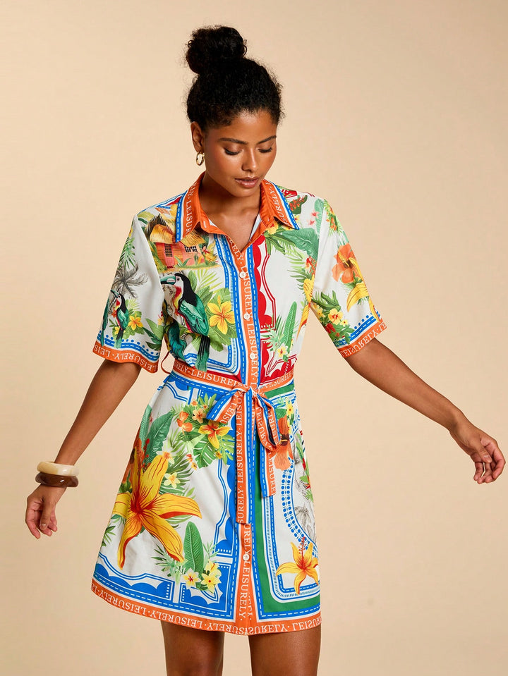 Rochie scurtă SHEIN, mix culori