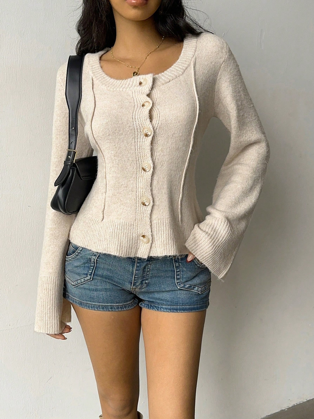 Pulover SHEIN, kaki
