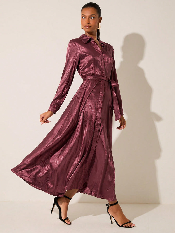 Rochie maxi SHEIN, vișiniu