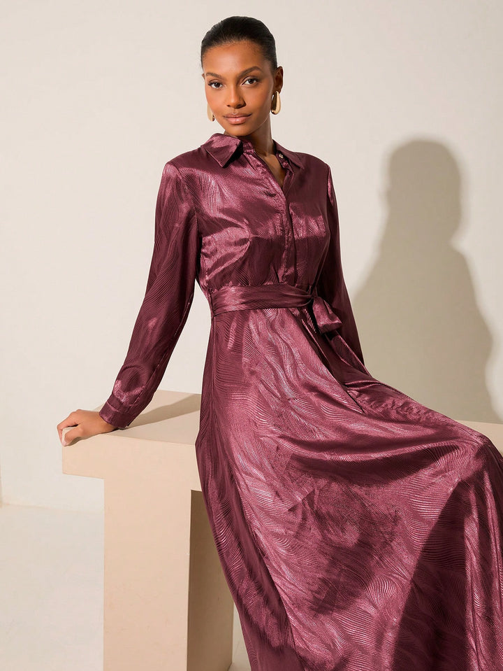Rochie maxi SHEIN, vișiniu
