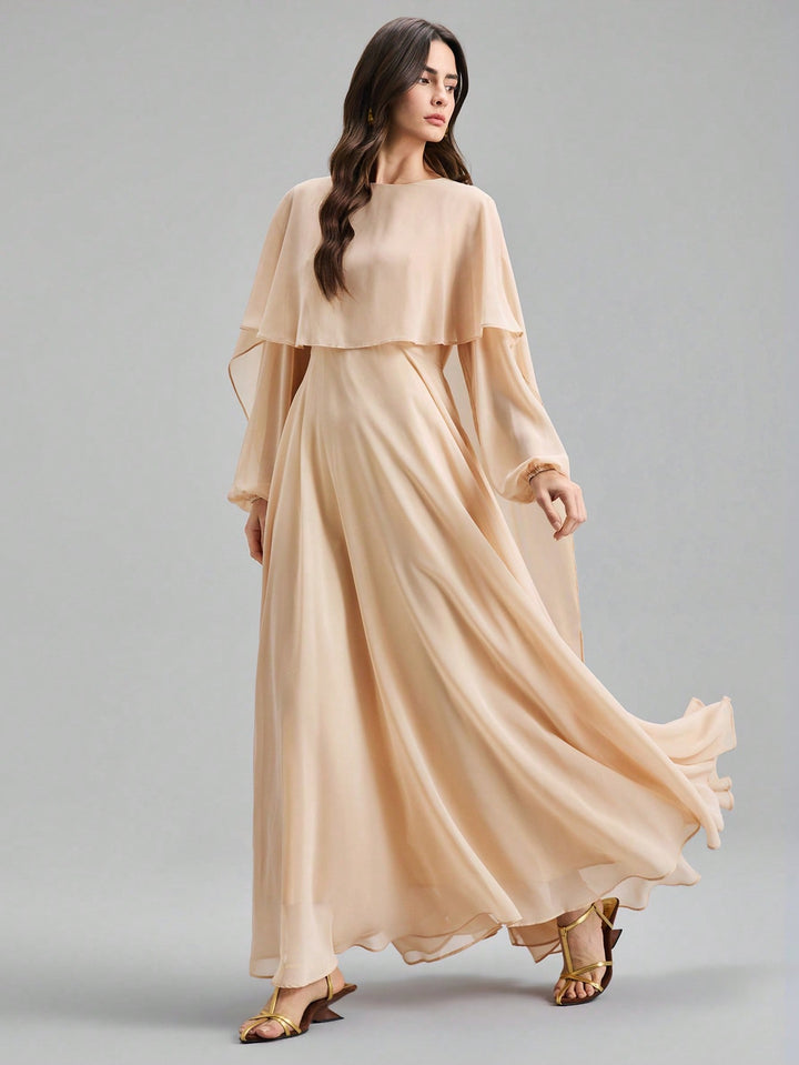 Rochie maxi SHEIN, bej