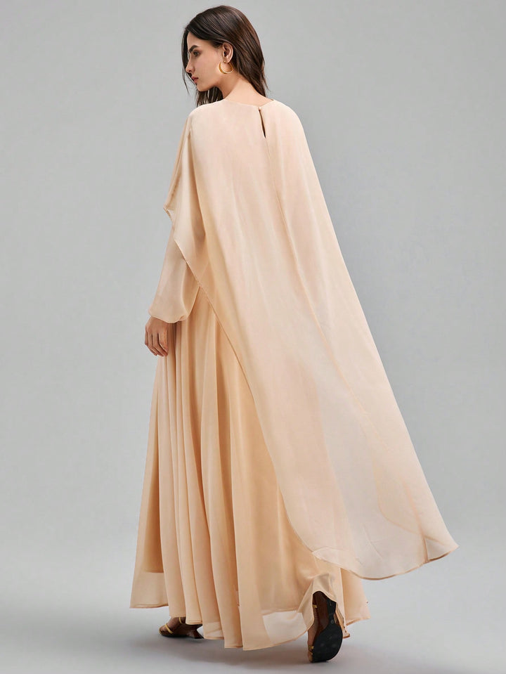 Rochie maxi SHEIN, bej