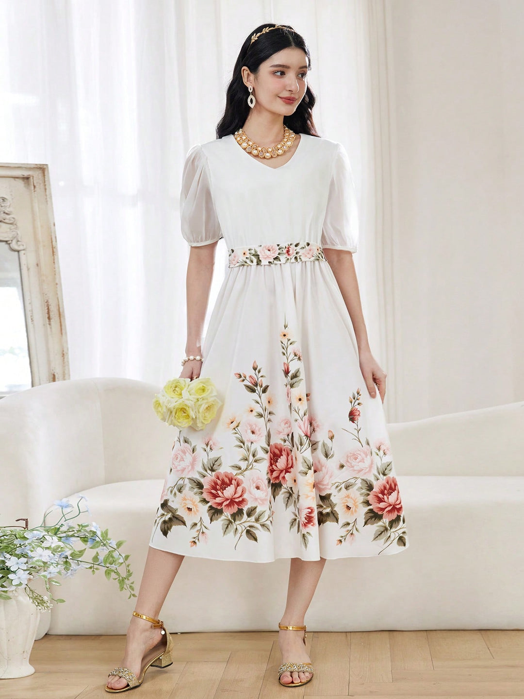 Rochie SHEIN, alb
