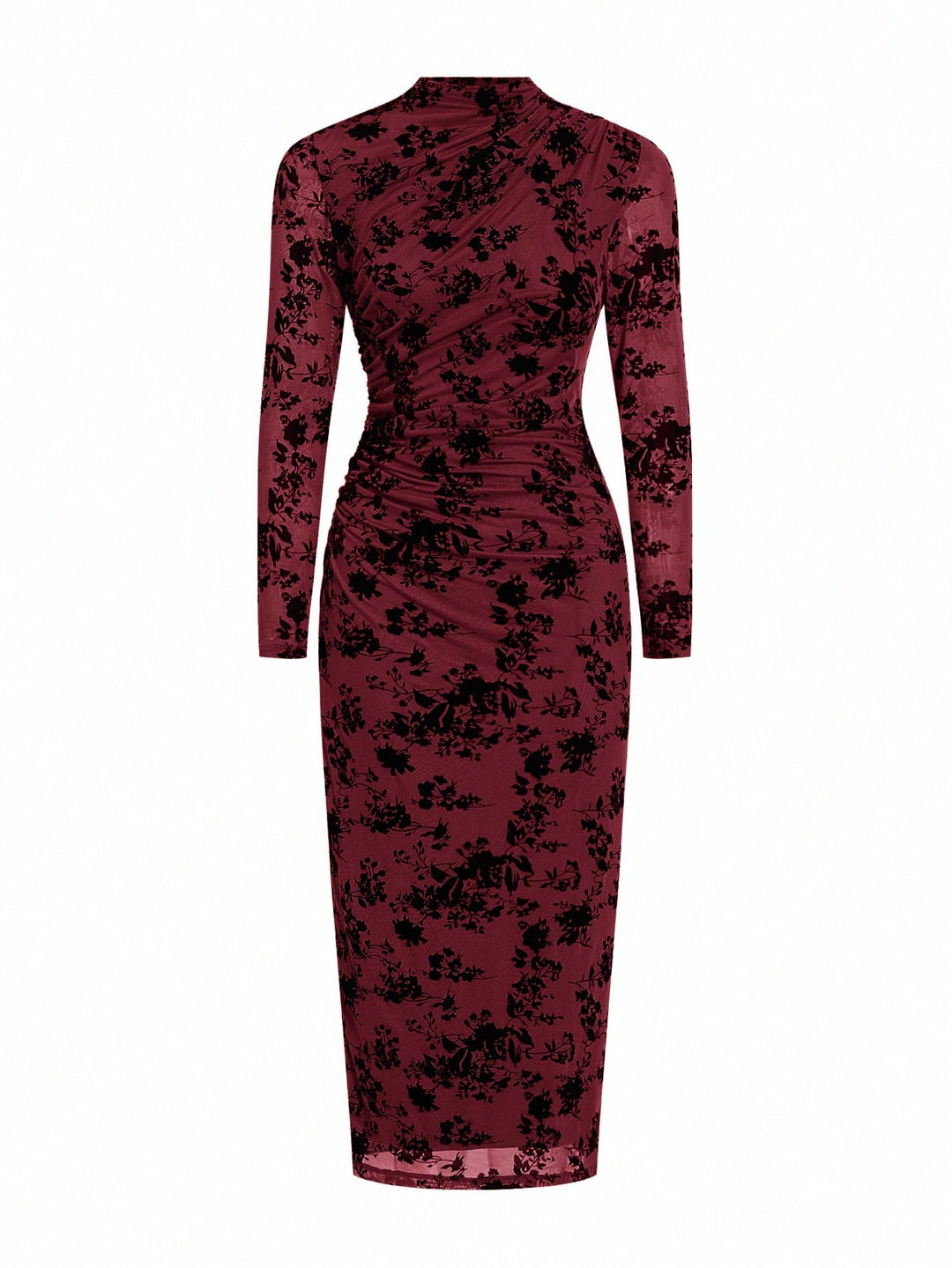 Rochie midi SHEIN, vișiniu