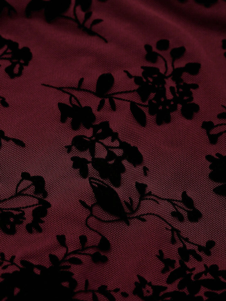 Rochie midi SHEIN, vișiniu