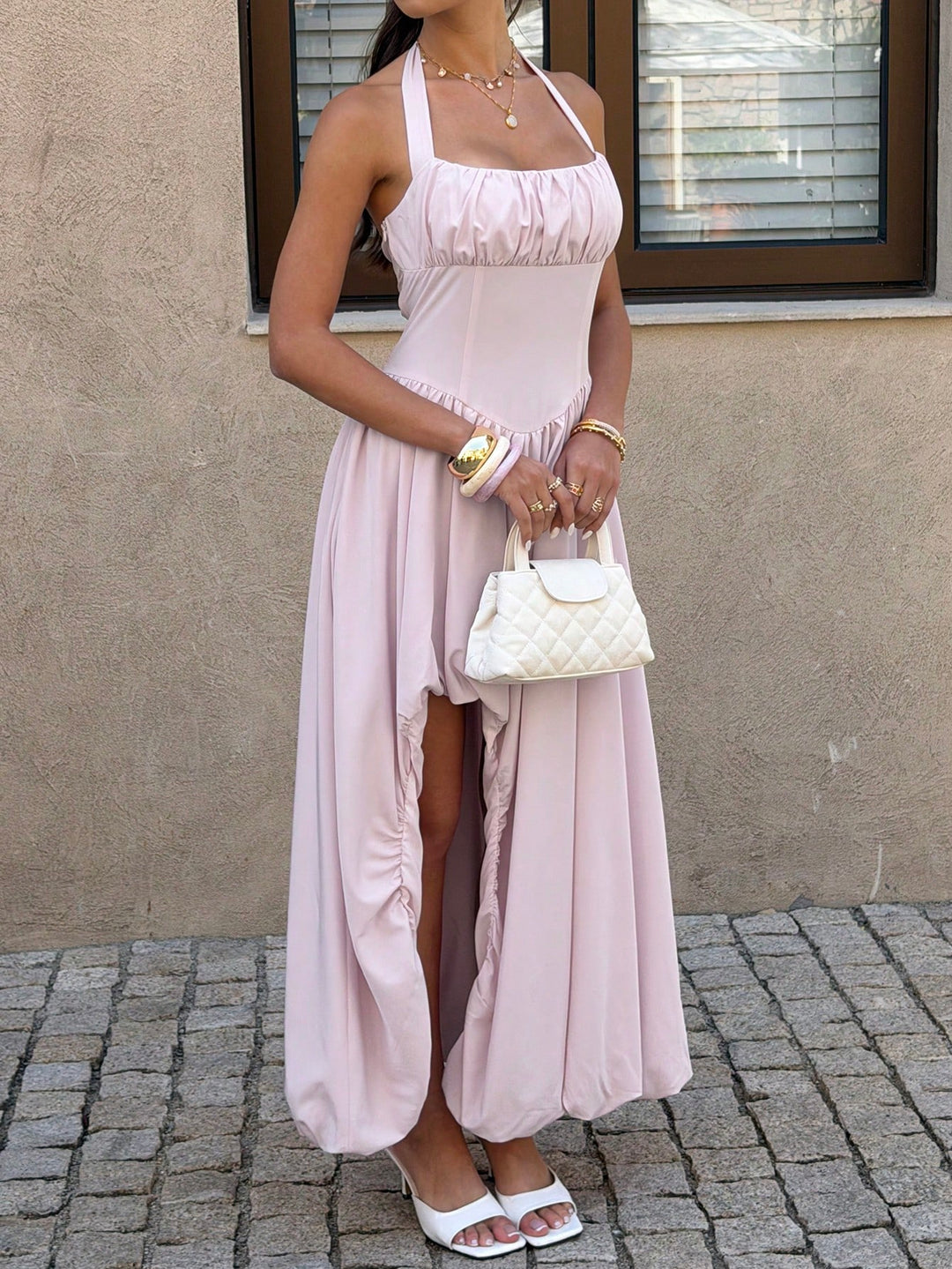 Rochie maxi SHEIN, roz