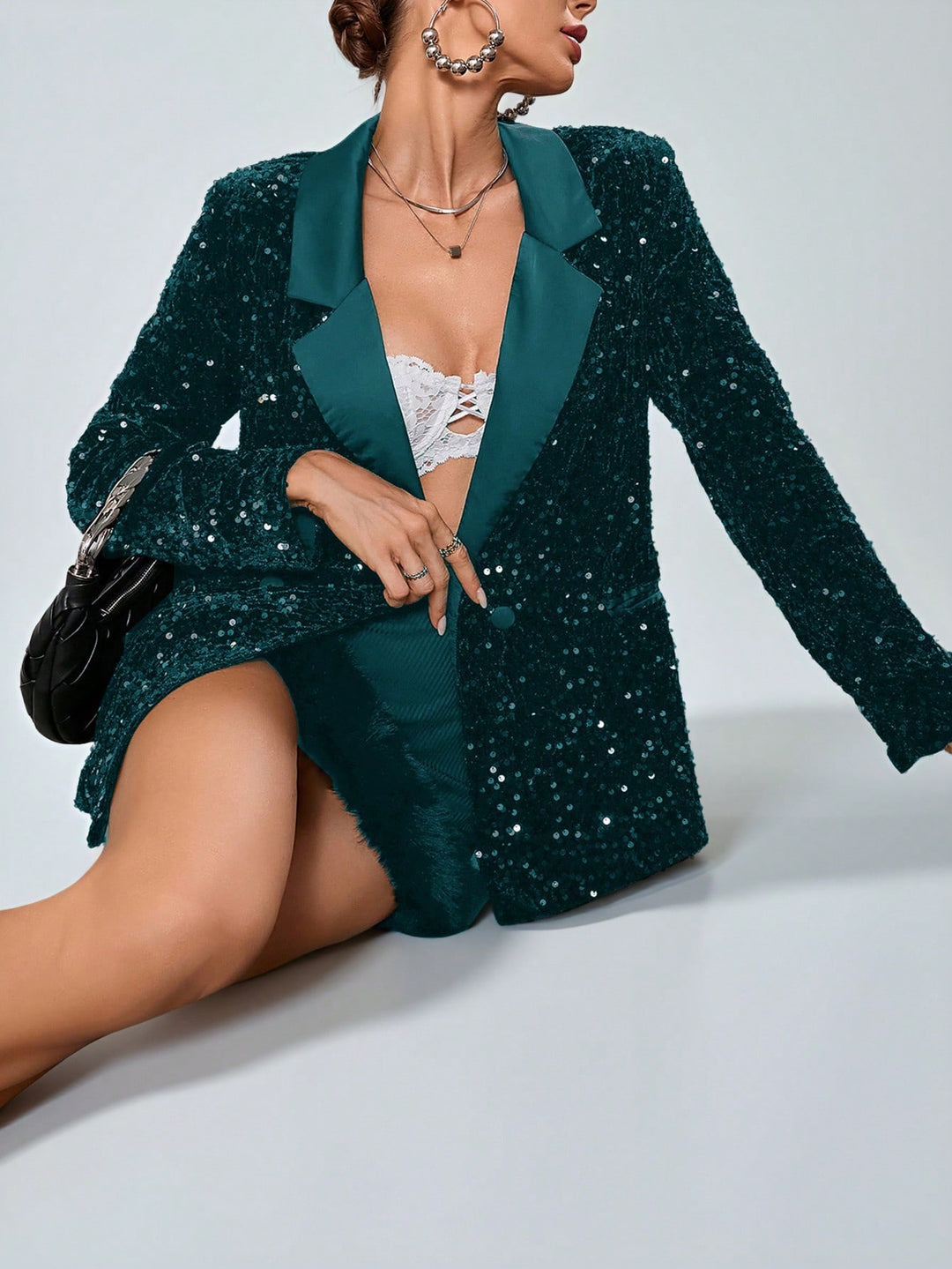 Sacou SHEIN, verde