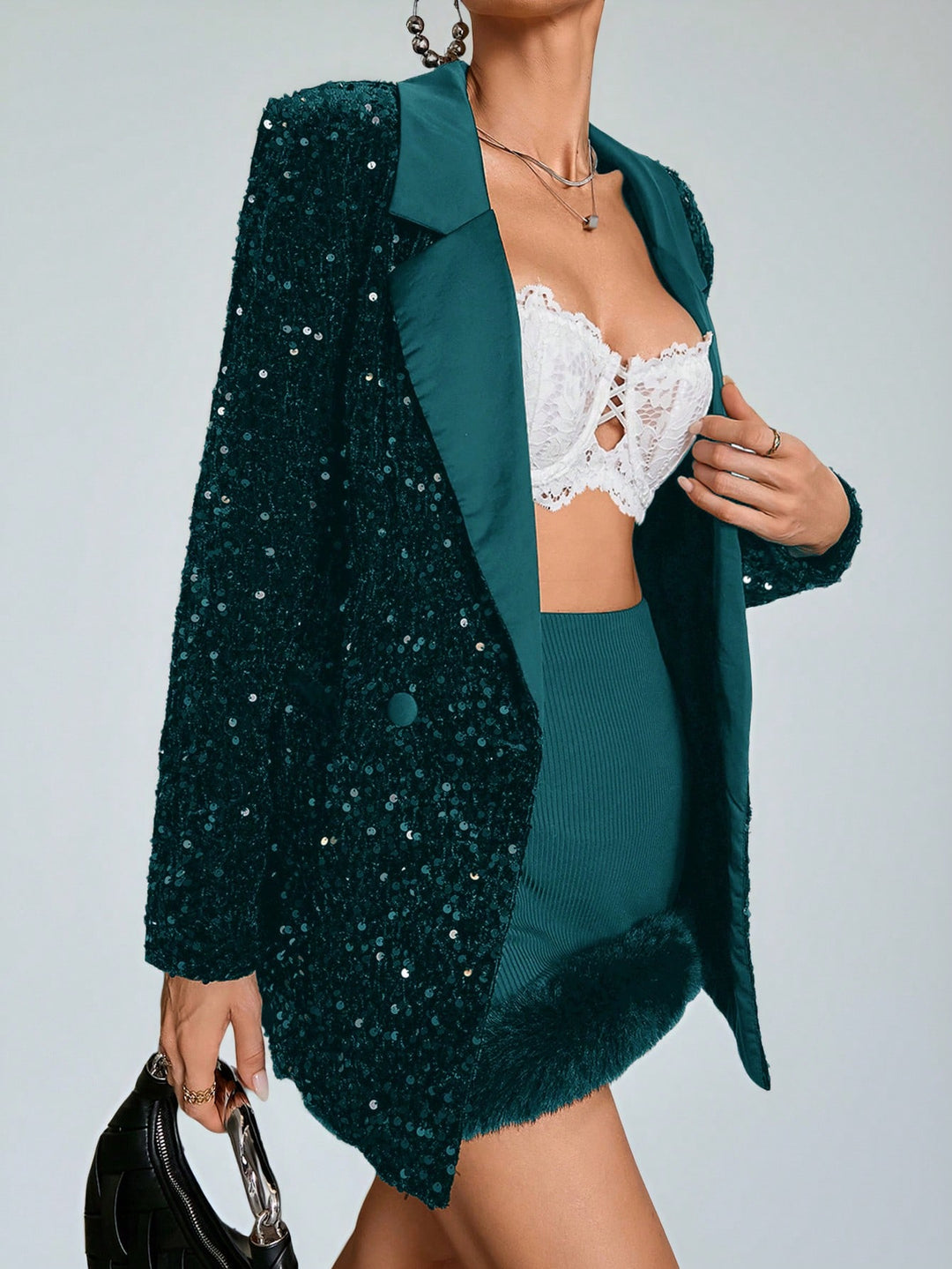 Sacou SHEIN, verde