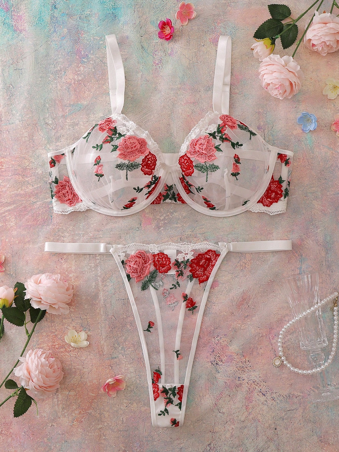 Set sutien și chilot SHEIN, mix culori
