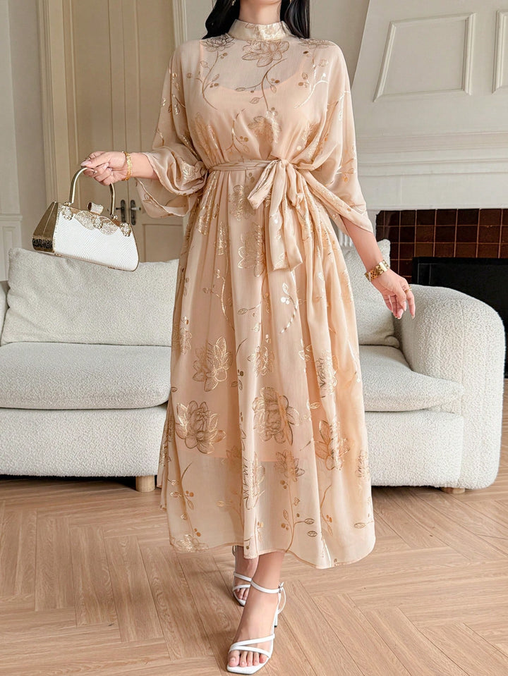 Rochie maxi SHEIN, crem