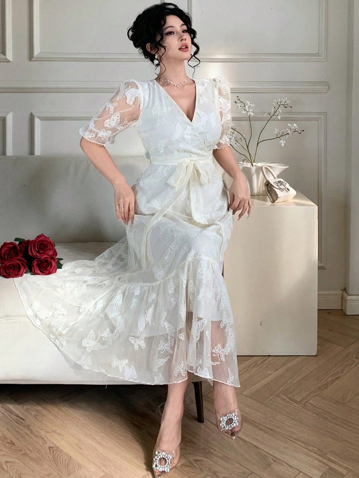 Rochie midi SHEIN, bej