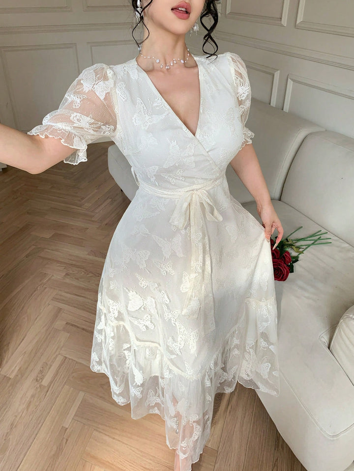 Rochie midi SHEIN, bej
