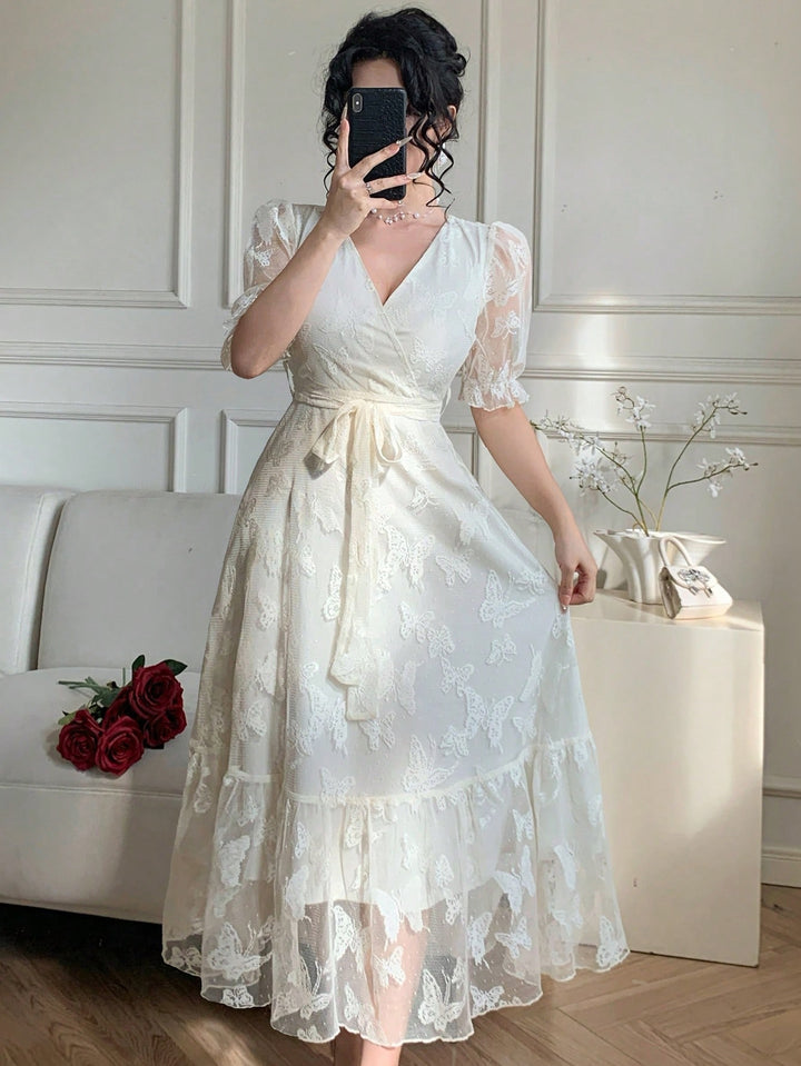 Rochie midi SHEIN, bej