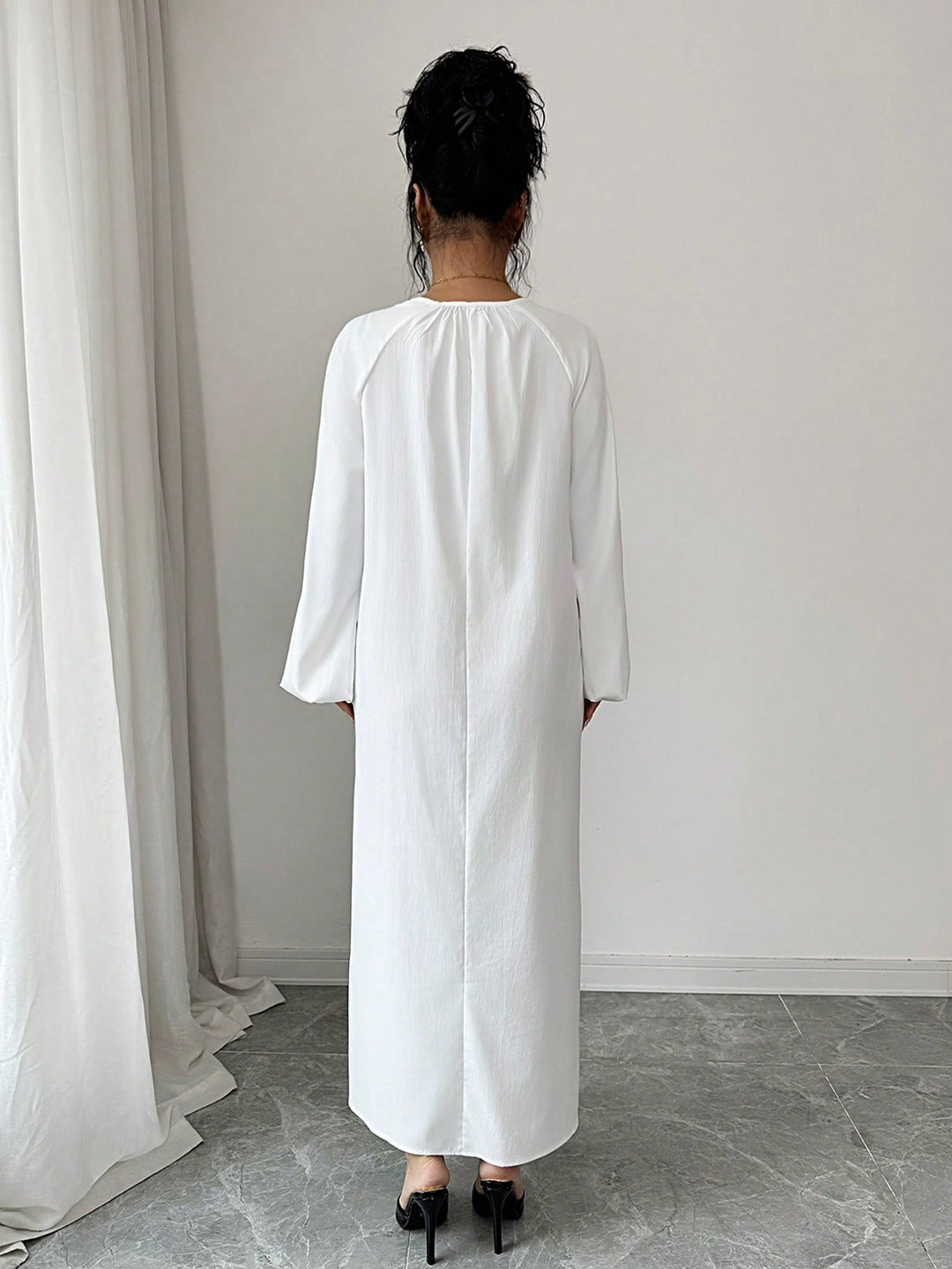 Rochie maxi SHEIN, alb