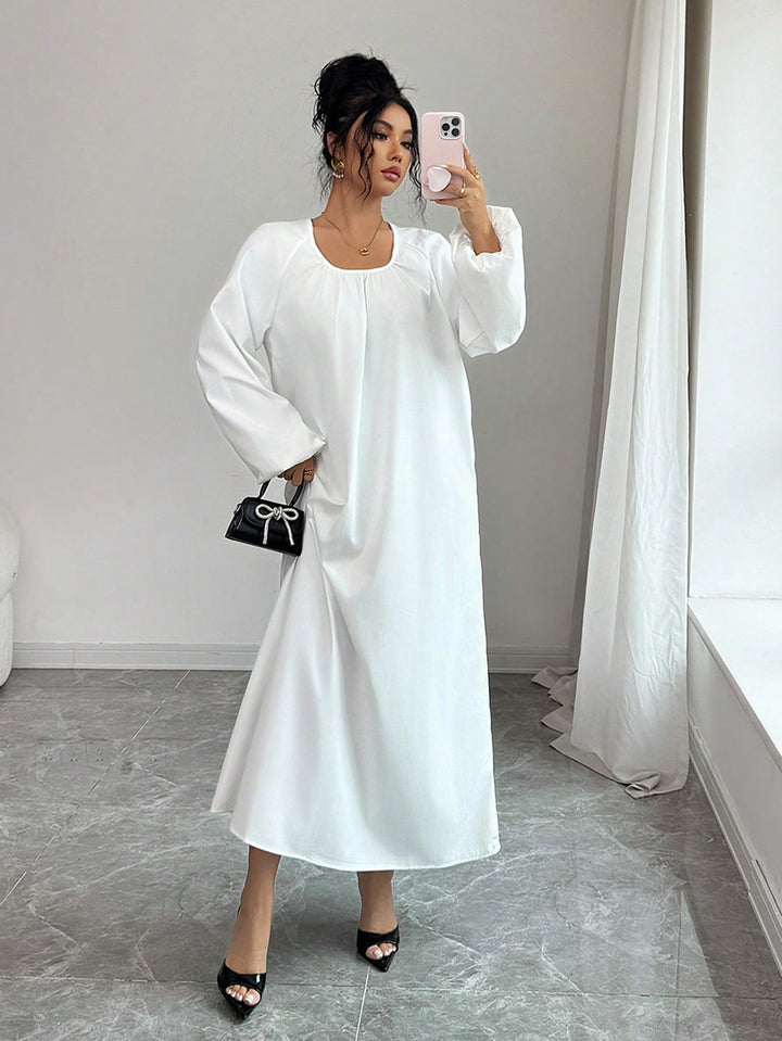 Rochie maxi SHEIN, alb