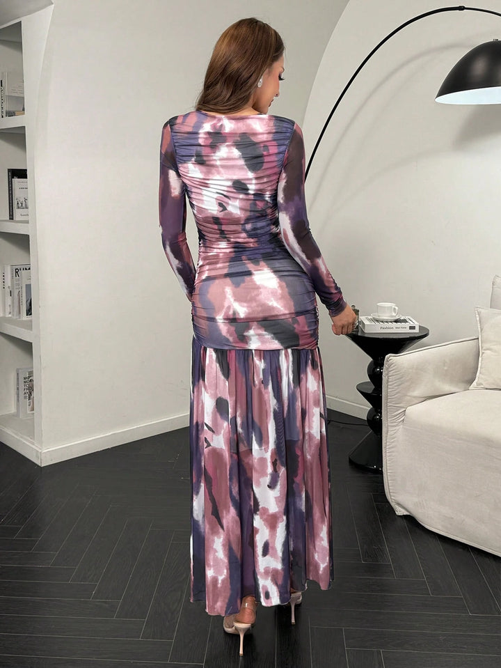 Rochie maxi SHEIN, mix culori